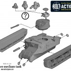 M3 Lee Medium Tank – Construction Diagram