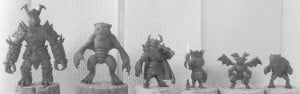 Fire Troll, Deep Troll, Zebolg, Mandragora, Gargoyle Demonite, Kappa