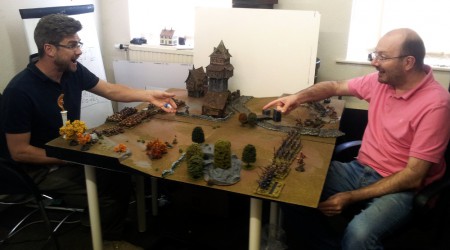 As an avid wargamer, Ronnie as no time for that set-up faff. Dice! Beards! Death! Pointing!