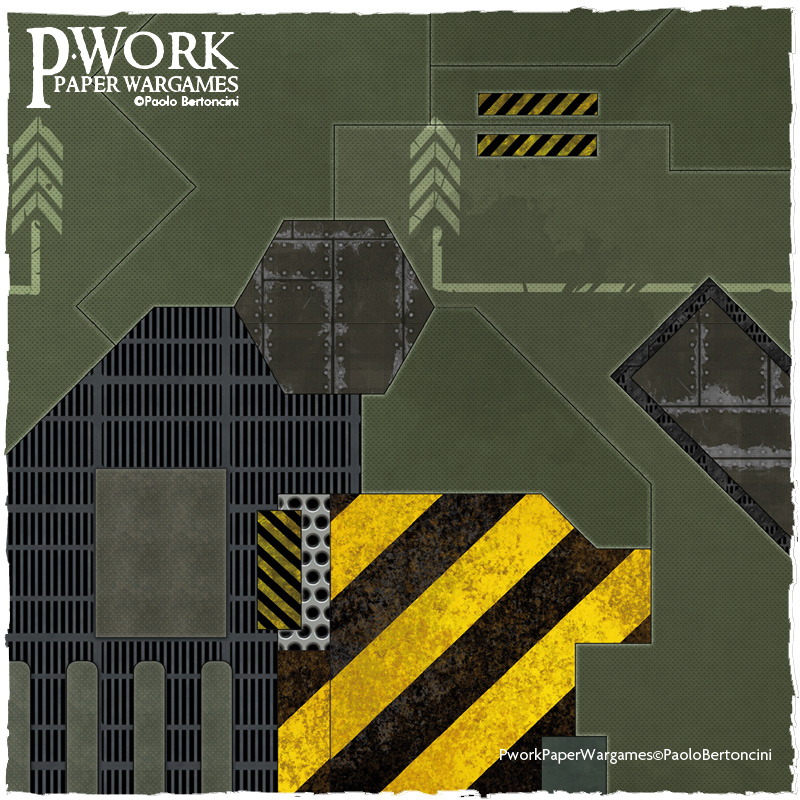 Pwork Wargames science fiction gaming mat: Operation Alpha