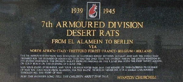 7th armoured Monument