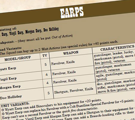Rules: The Earps in Wild West Chronicles