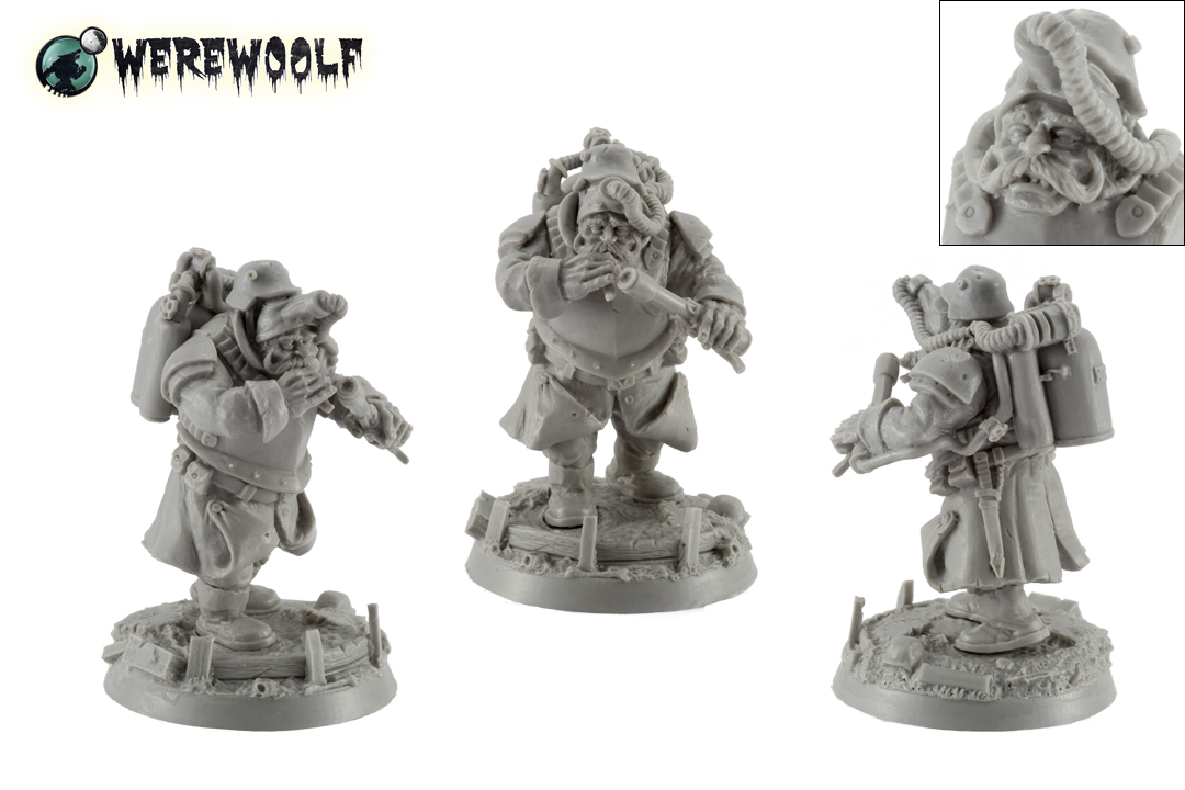 Werewoolf Miniatures: 1000 likes special model – Ogre Feldwebel Kurt von Toffel