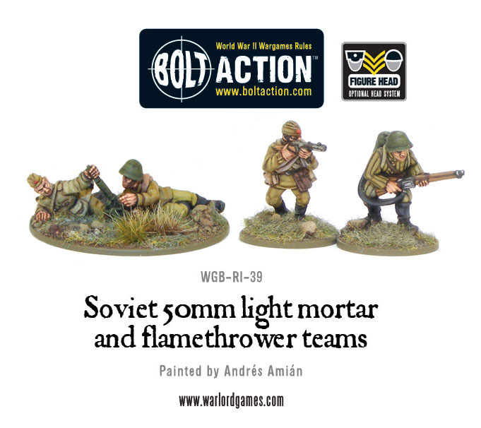 Bolt Action Soviet Ampulomet, Flamethrower and light mortar teams