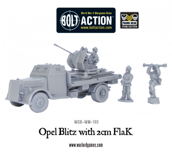 New: Opel Blitz with 2cm FlaK and Ammunition Trailer