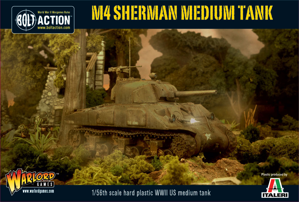 New: Plastic M4 Sherman Medium Tank