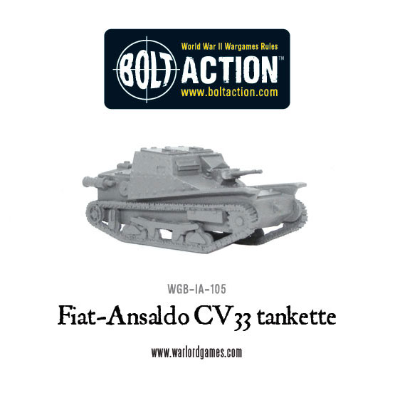 New: Fiat-Ansaldo CV33 & Lanciaflamme tankettes