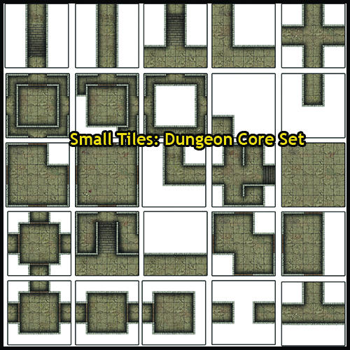 Heroic Maps – Small Tiles: Dungeon Core Set
