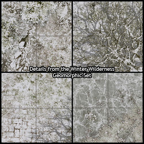 Winter Wilderness – new RPG battlemap set from Heroic Maps