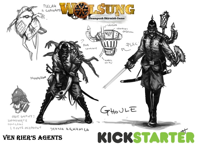 Wolsung SSG – Ven Rier’s Agents – first sketches