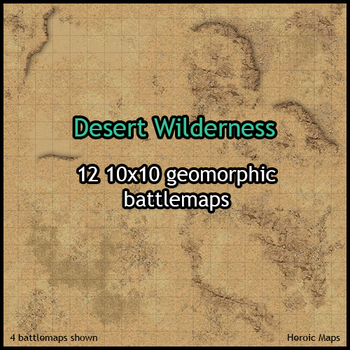 New battlemap from Heroic Maps – Desert Wilderness