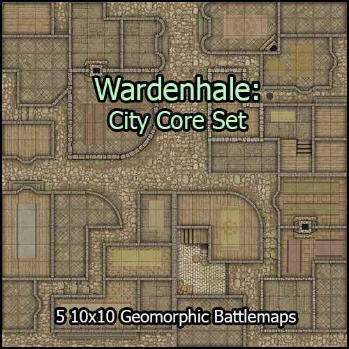 Wardenhale City Battlemap: Heroic Maps