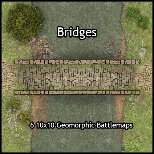 New Heroic Maps battlemaps – Bridges and Wide Rivers