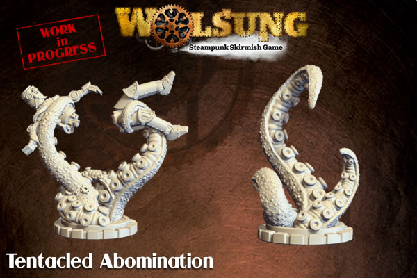 Wolsung SSG – New Sculpts revealed – Cal and Aponne + Tentacled Abomination
