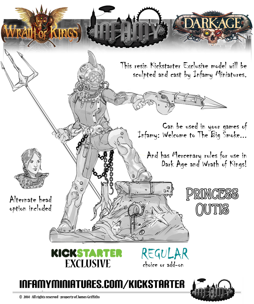 Princess Outis – Wrath of Kings and Dark Age crossover miniature!