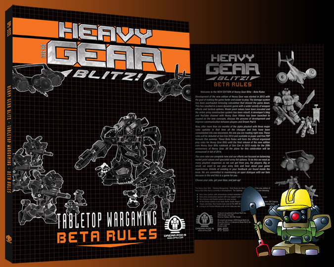 The New Edition Heavy Gear Blitz! Tabletop Wargaming – Beta Rules are now live on DriveThruRPG for Free Download!