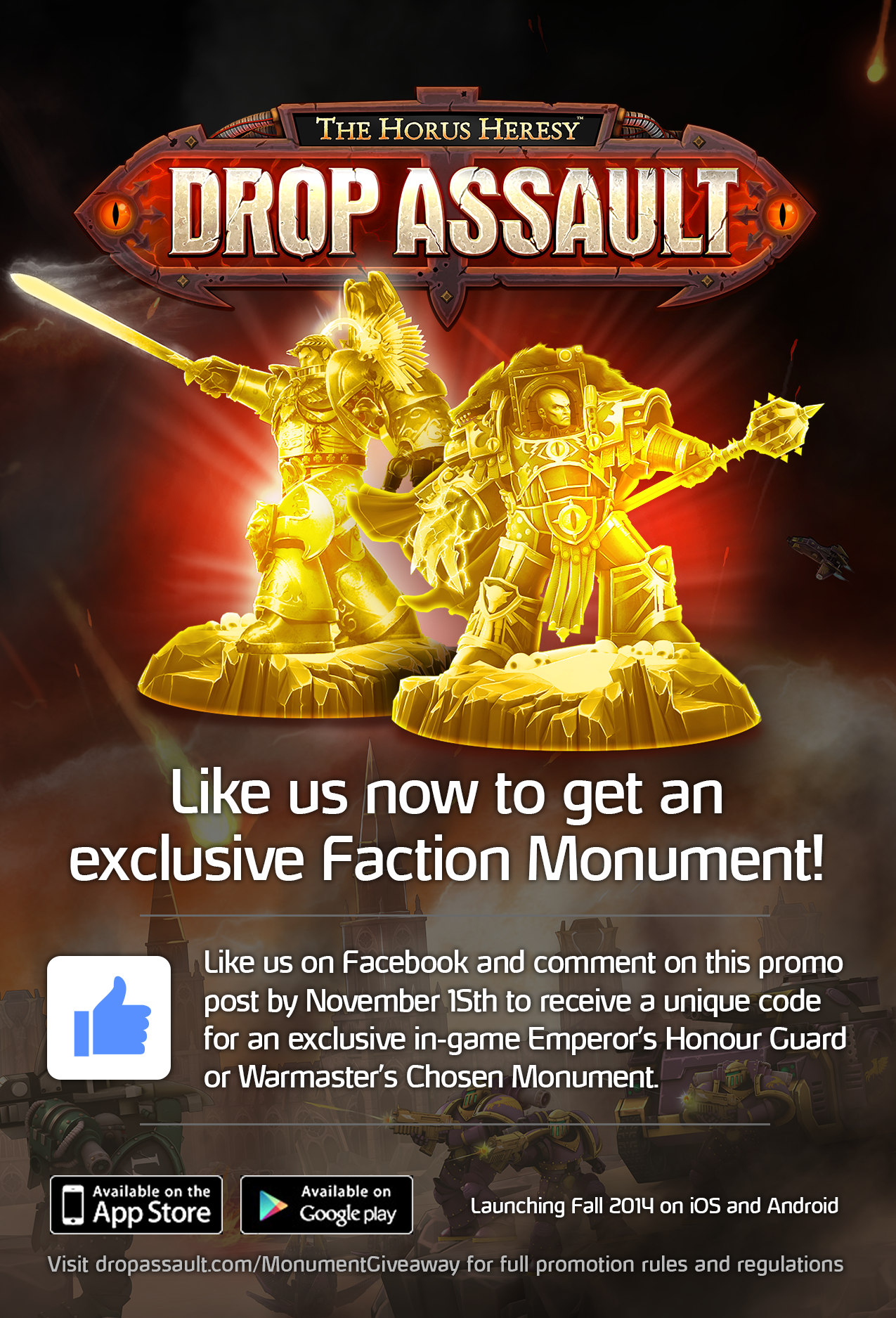 Horus Heresy: Drop Assault kicks off Monument Giveaway