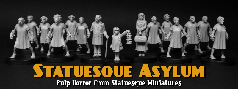 Statuesque Asylum Female Loonies escape!