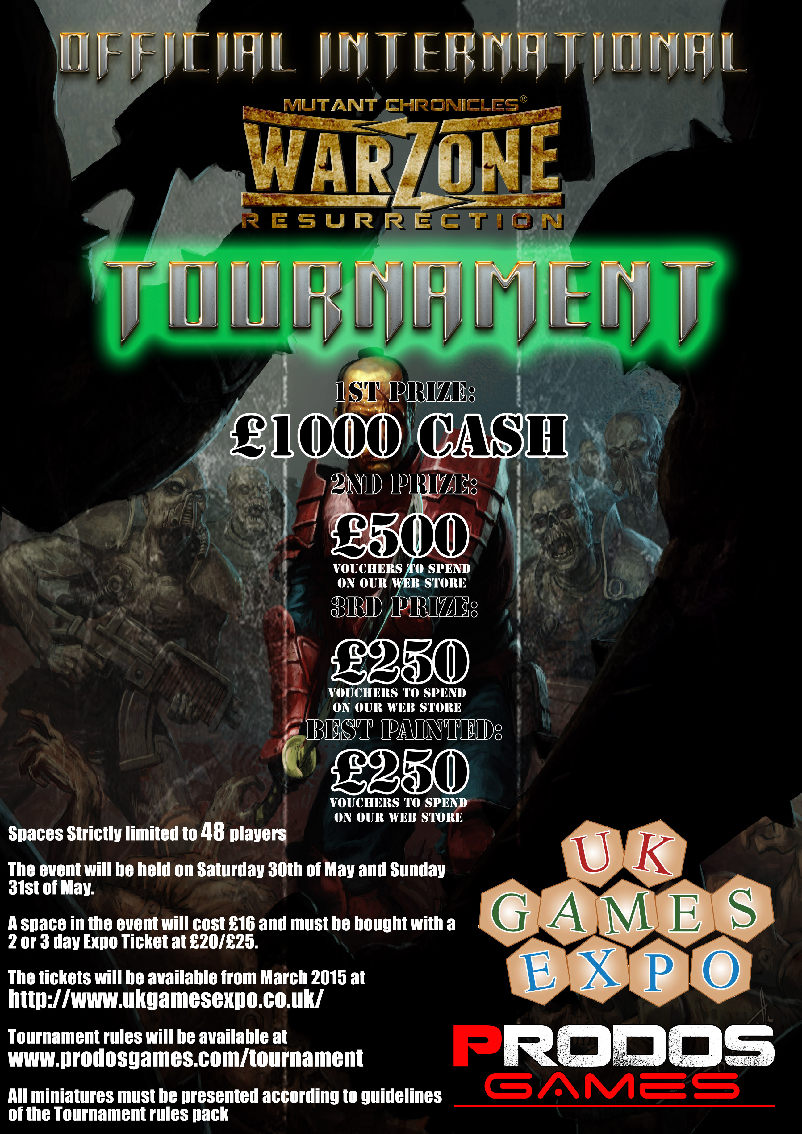 Prodos Games announce their International Championships at UK Games Expo!