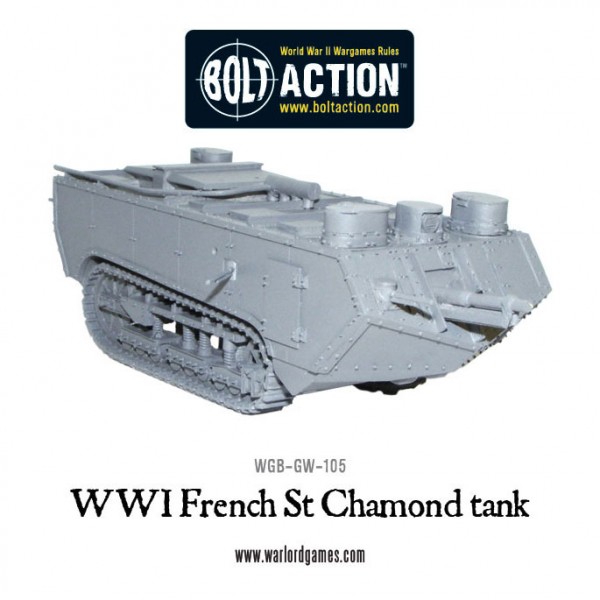Bolt Action WWI French Saint-Chamond tank