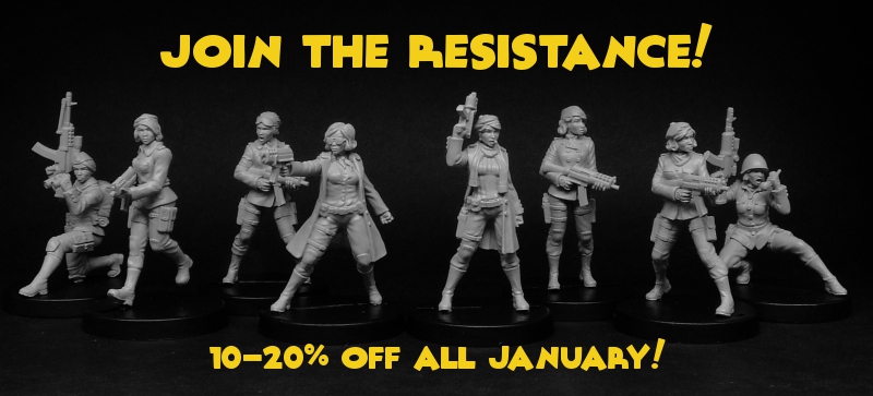 New Year Resistance Fighter Sale at Statuesque