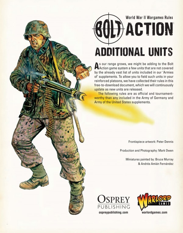 Bolt Action Additional Units updated!