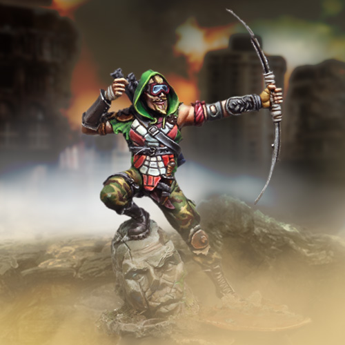 Punkapocalyptic: Ganger with bow 360º