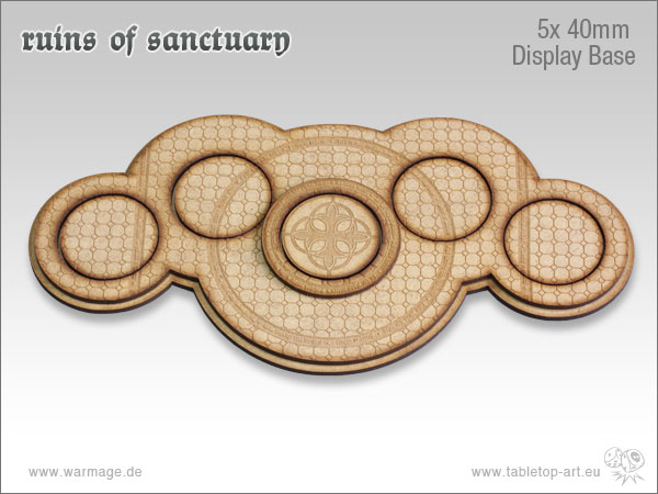 RUINS OF SANCTUARY | 5X 40MM DISPLAY BASE – NEW