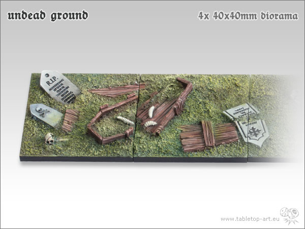 NOW AVAILABLE – UNDEAD GROUND AND SHALEGROUND 40X40MM DIORAMA