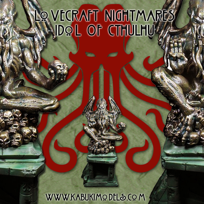 Lovecraft Nightmares: 31cm tall Idol of Cthulhu by Kabuki Models now on PREORDER