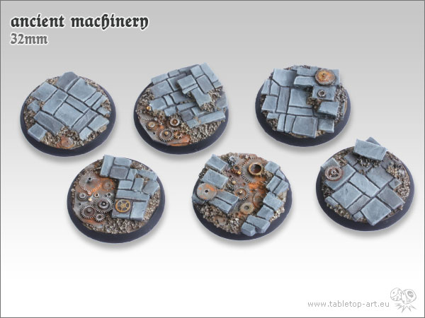 NOW AVAILABLE – 32MM BASES FOR THE SETS: ANCESTRAL RUINS, ANCIENT MACHINERY AND BONEFIELD