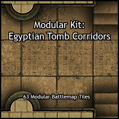 Heroic Maps: Modular Kit – Egyptian Tomb Corridors