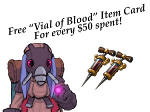 Convention & Webshop Promotion – Vial of Blood