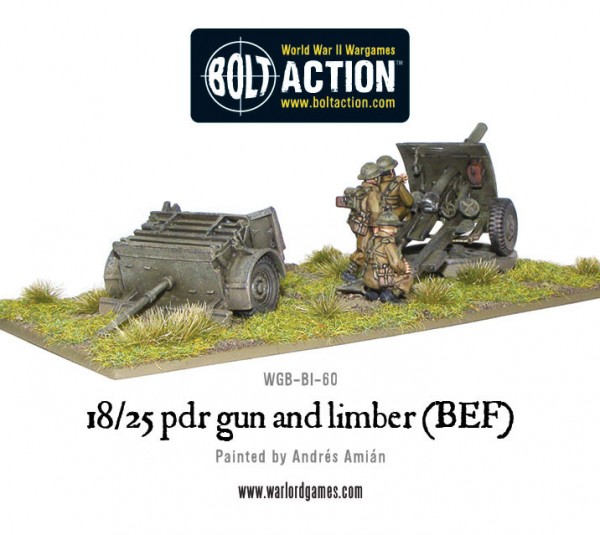 New: 18/25pdr Gun and Limber BEF
