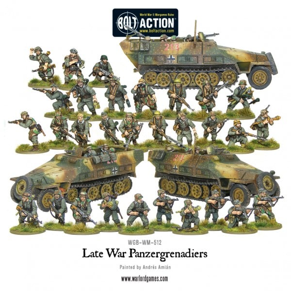 New: Late War Panzergrenadiers in Sd.Kfz 251/1 ausf D Hanomag