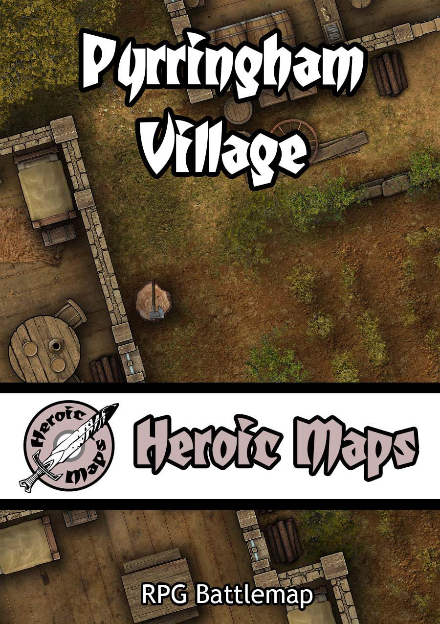 Heroic Maps – Pyrringham Village Battlemap