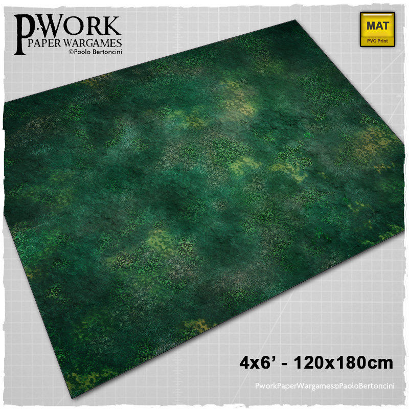 Pwork Wargames releases swamp themed gaming mats