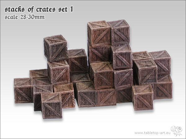 NOW AVAILABLE – STACKS OF CRATES SET 1