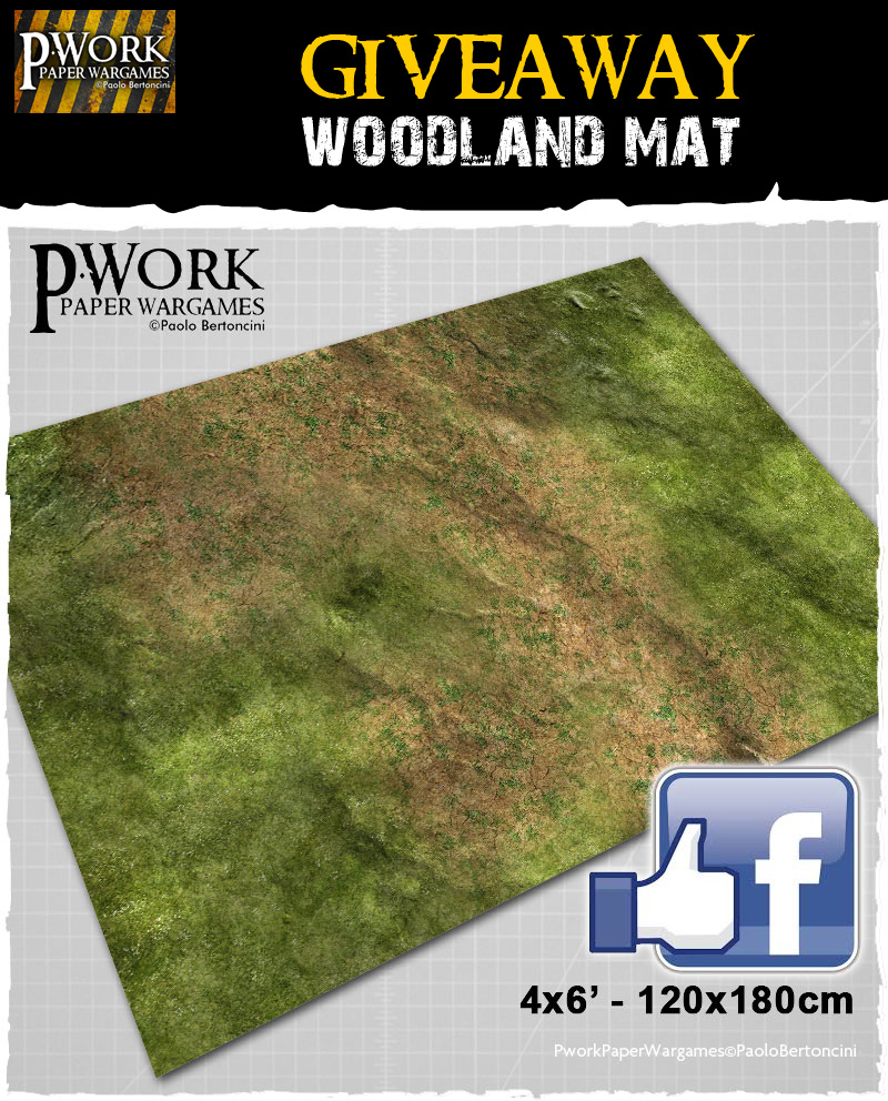 Pwork Wargames giveaway a gaming mat!