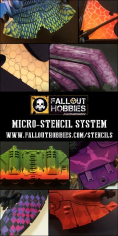 Fallout Hobbies new Micro Airbrush Stencil line