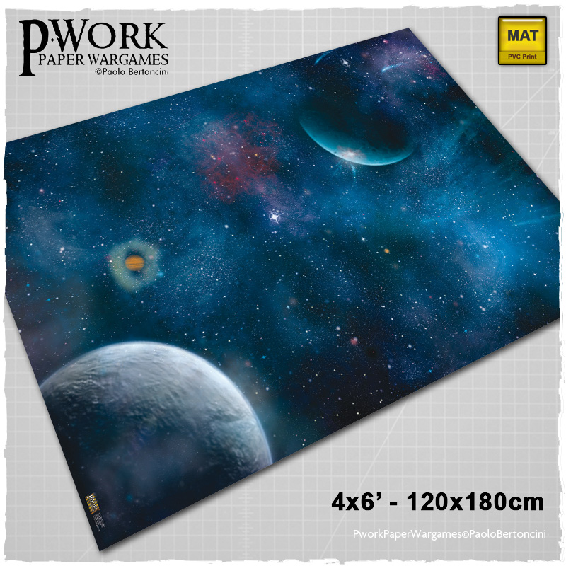 Space Sector: Pwork Wargames science fiction gaming mat