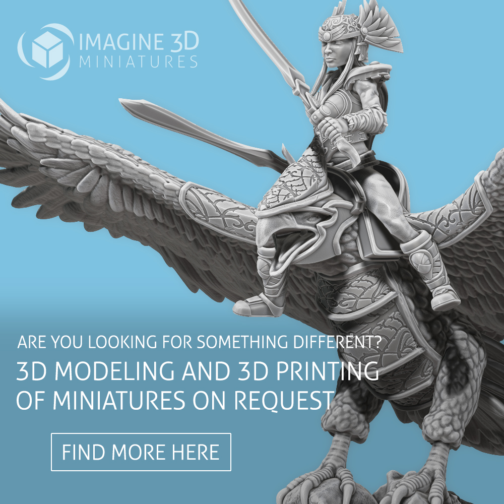 NEW: 3D modeling of custom miniatures on request