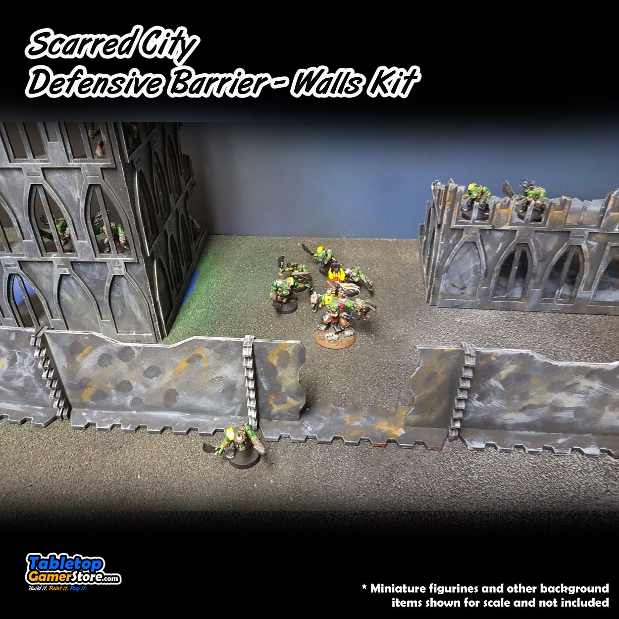 Scarred City Defensive Barrier – Walls and Gate Kits – Now Available