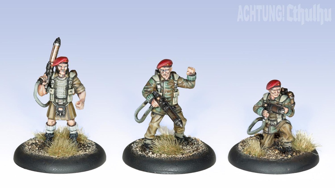 Modiphius releases Badger’s Commandos and Pathfinder Demon Hunters  – two Allied special forces  miniatures sets designed to strike fear into the followers of the Third Reich