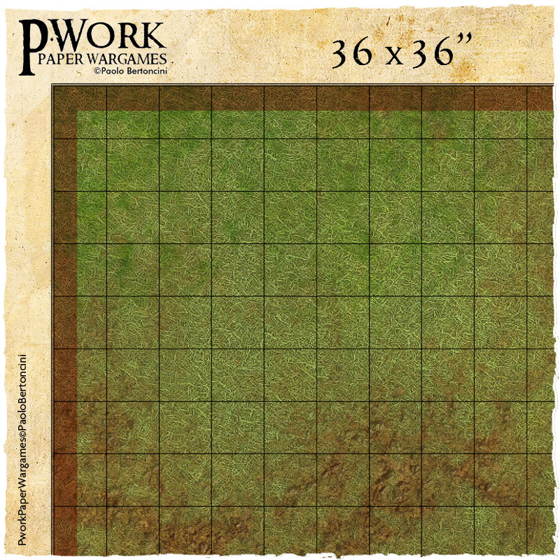 Pwork Wargames grid gaming mat: RPG Combat Map