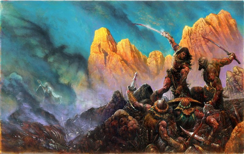 Simon Bisley, Val Meyerik, Daren Bader and Liam Sharp join legendary artist line up for Conan RPG