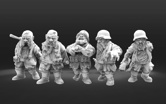 Post-Kickstarter Update XIII: Zombi Dwarves, Zombi Troll & Skøgtroll