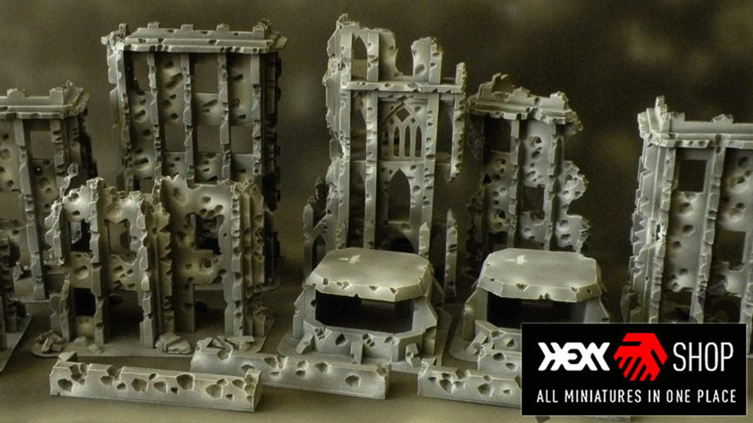 Dead City just got bigger! New set of terrain from Morti5 Terrain.