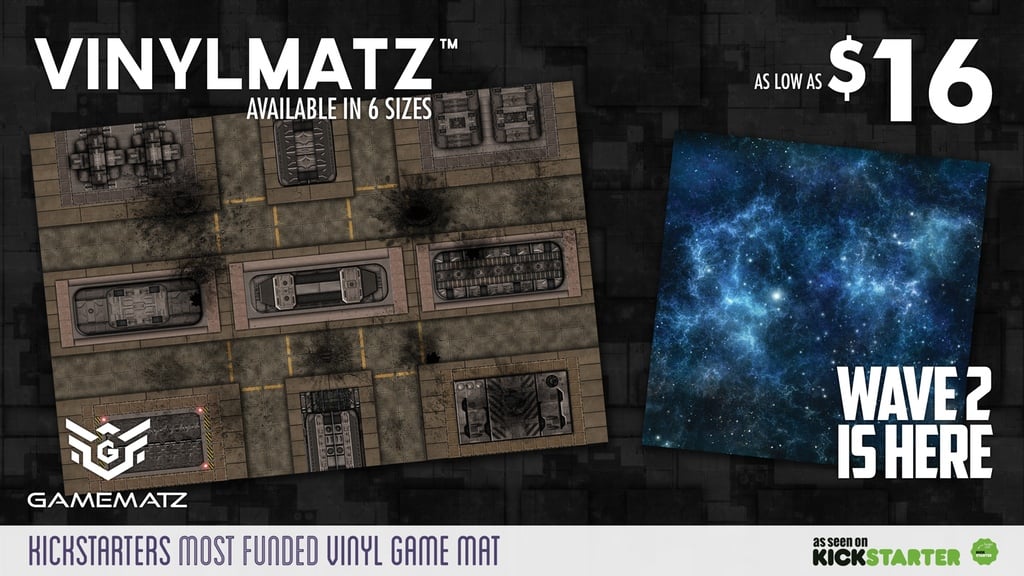 VinylMatz™ by Game Matz – Wave II Kickstarter