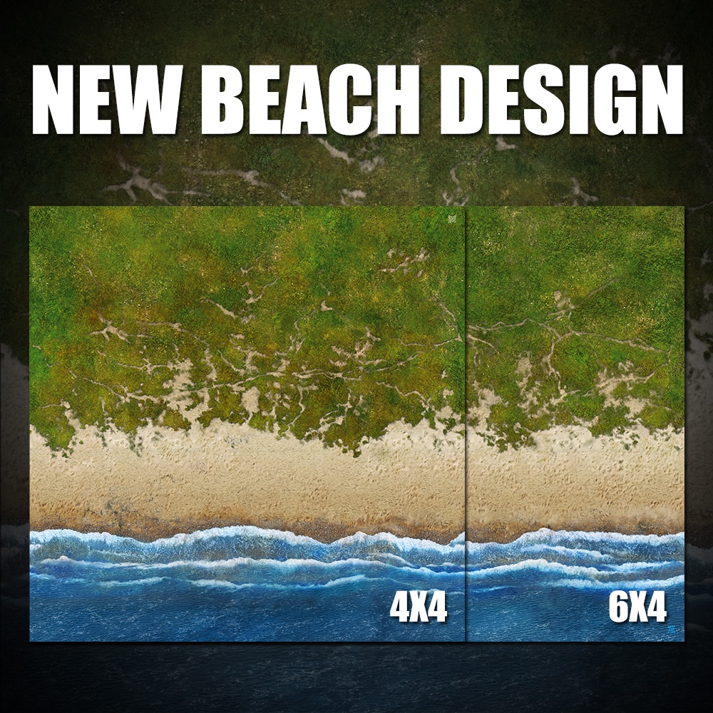 Deep-Cut Studio releases new Beach design gaming mat